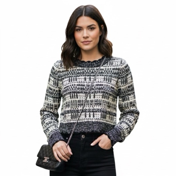 House of Harlow 1960 Sweaters - House of Harlow 1960 Scallop Edge Sweater small